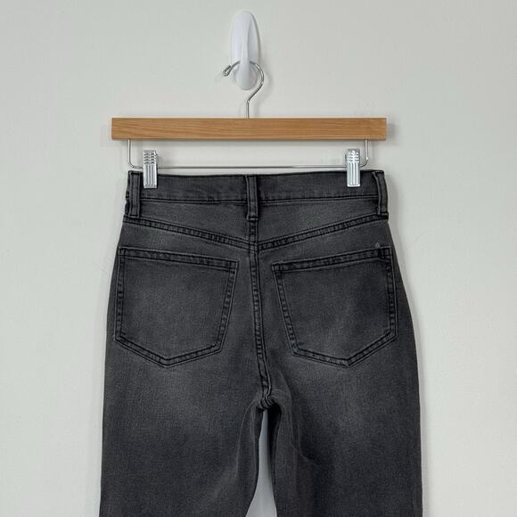 NWT RE Generation High-Rise MOM Mindful Jeans Size 1/25 Black Distressed - Picture 7 of 12